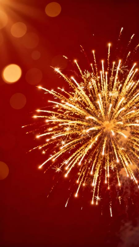 璀璨烟花绽放夜空图片