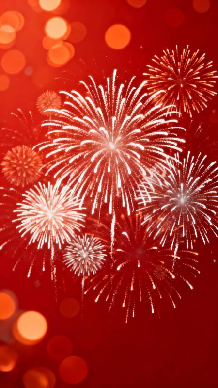 璀璨烟花迎新春图片