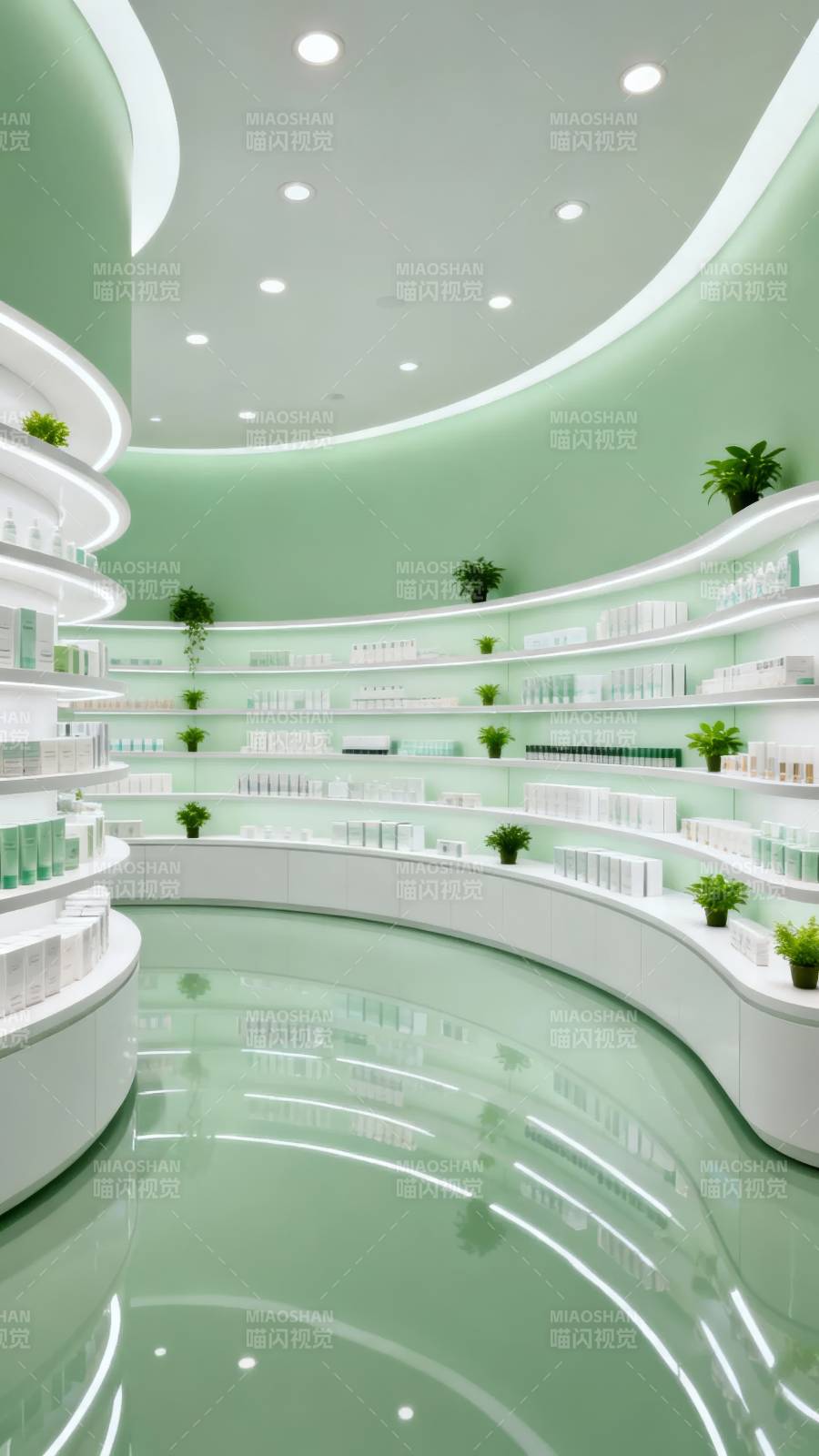 绿意盎然的美妆空间图片