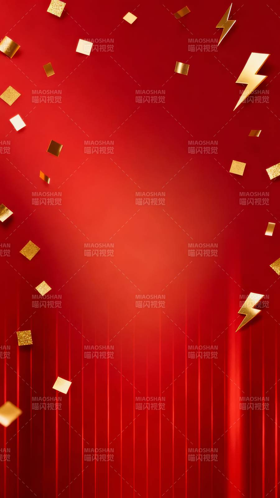 红金闪电庆贺背景图片
