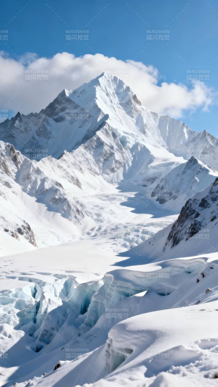 雪山之巅图片