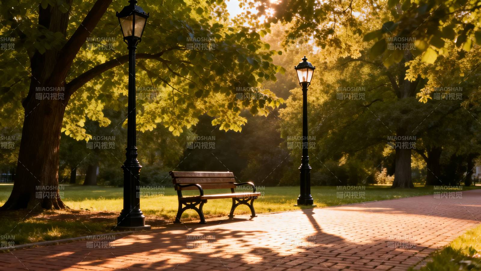 公园秋日静谧景图片