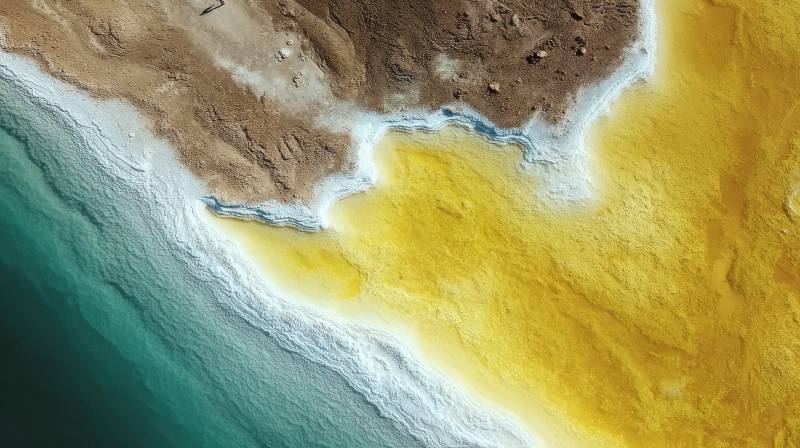 海岸线黄沙碧海图片