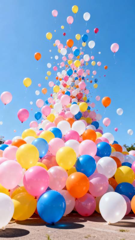 气球升空庆典图片