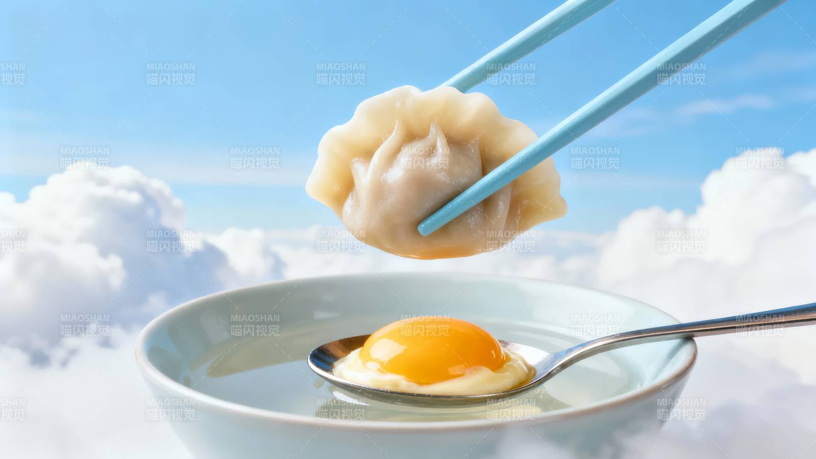 云中品饺 蛋香四溢图片