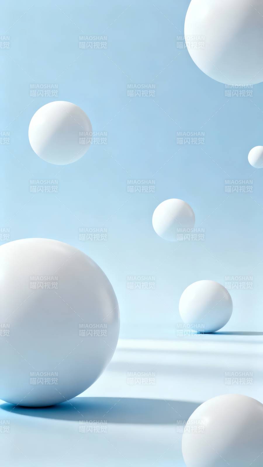 浮球静谧蓝境图片