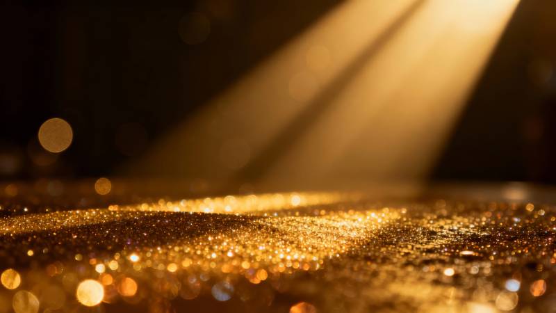 金色光芒闪耀图片