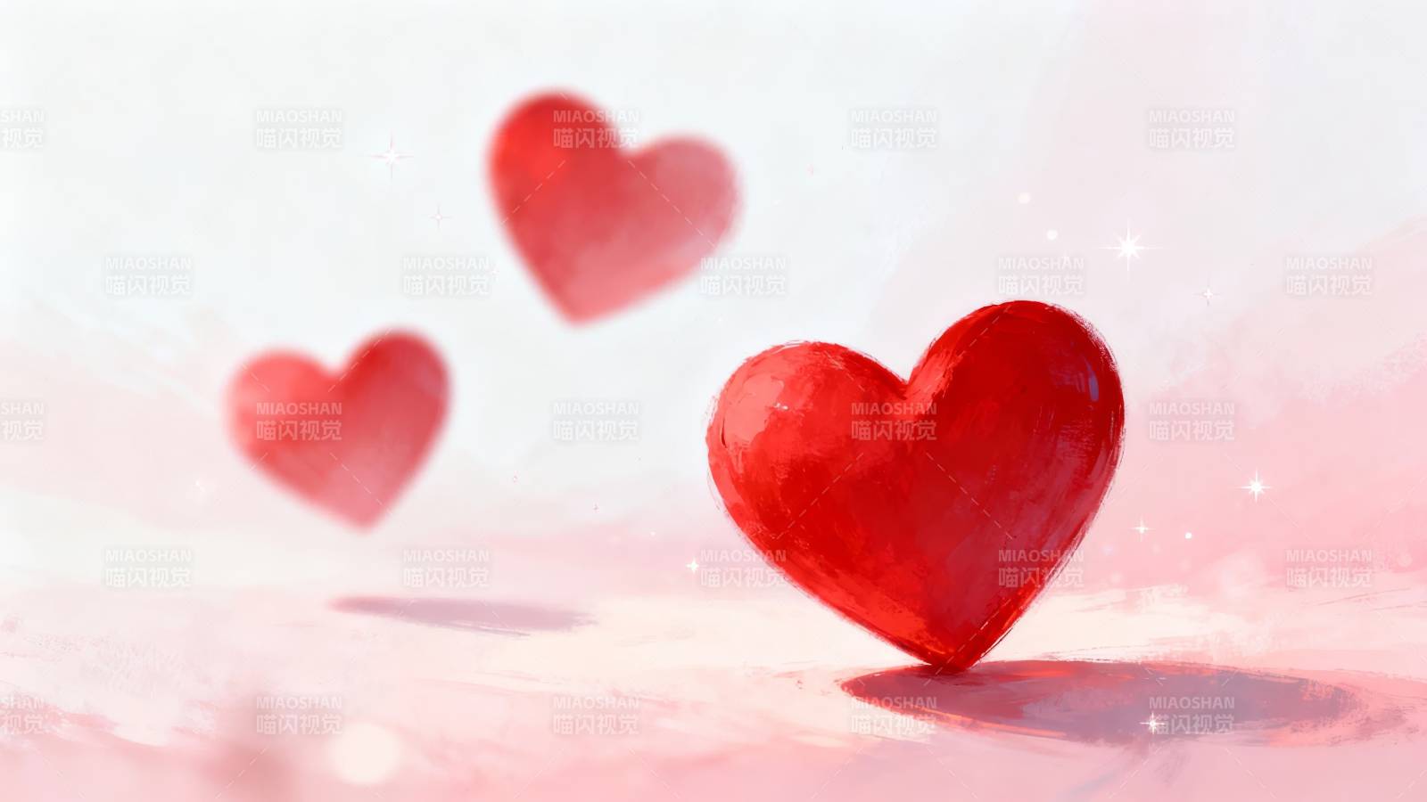爱心飘浮 浪漫满溢图片