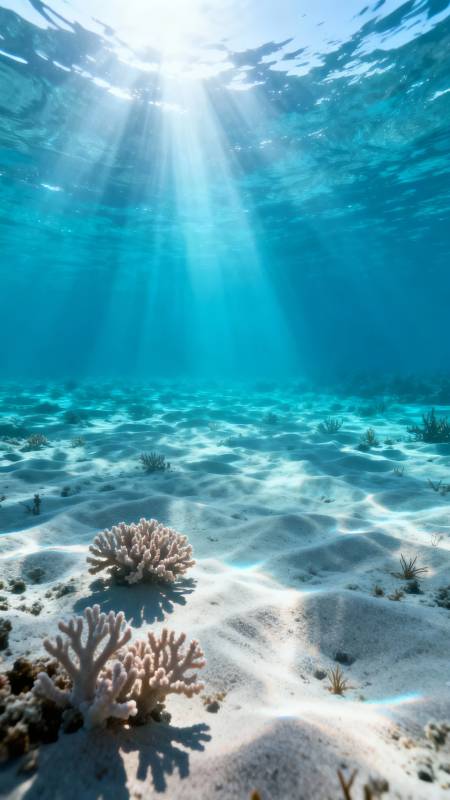 海底阳光珊瑚景图片