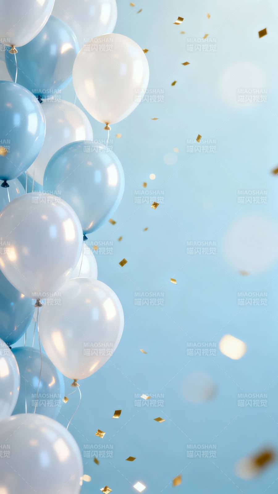 气球飘舞 金箔飞舞图片