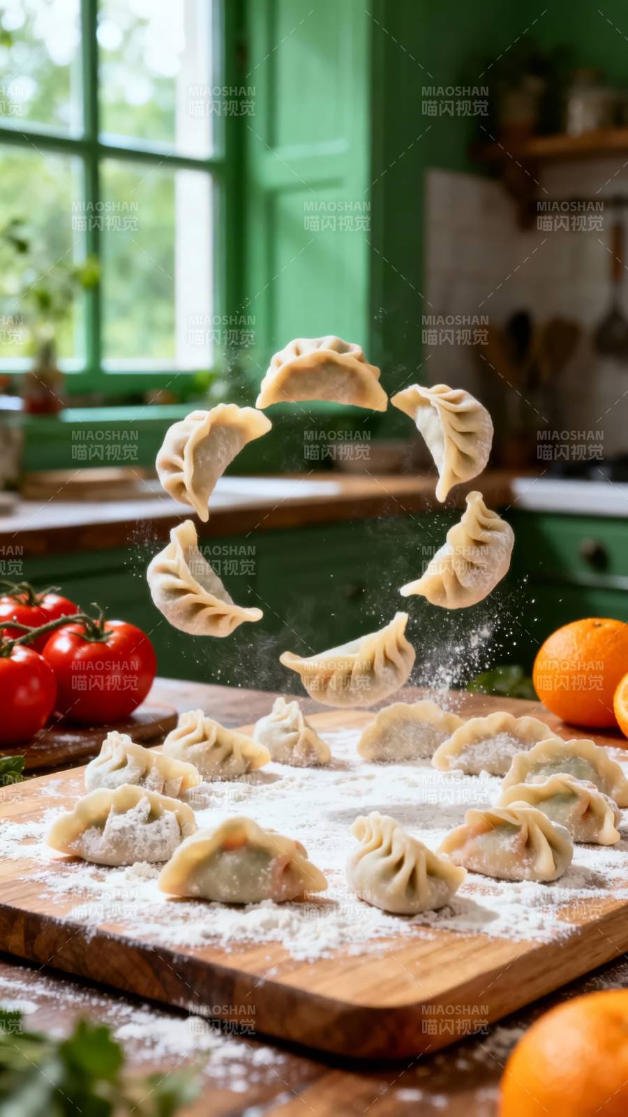 飞舞的饺子图片