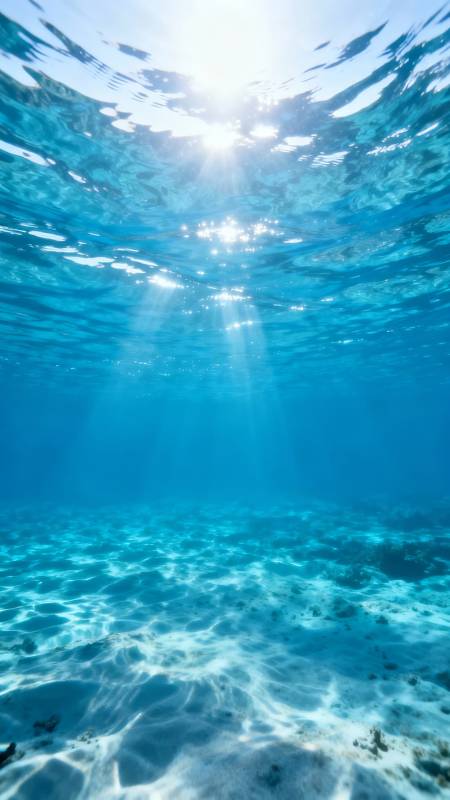 海底阳光穿透图片