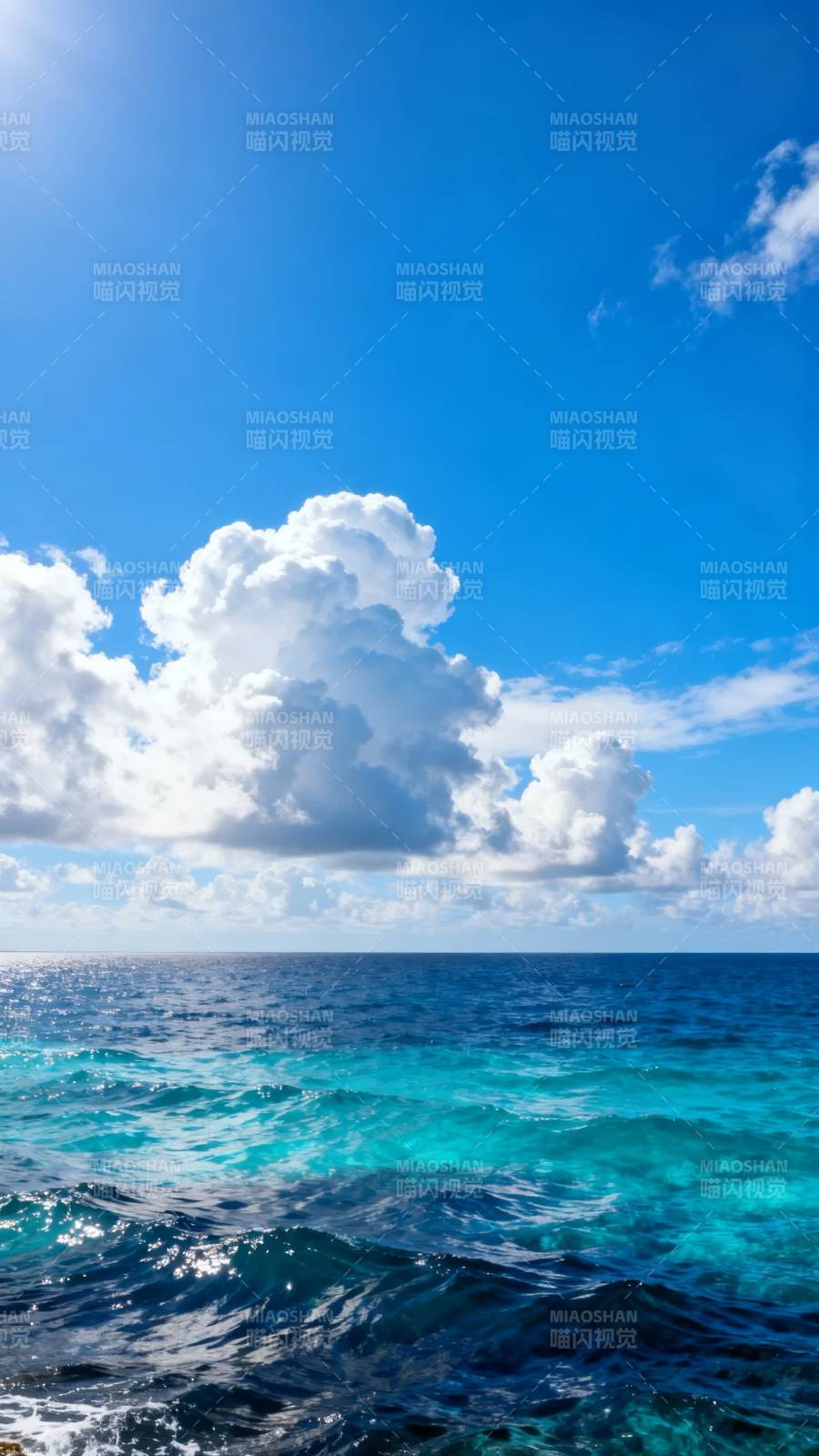 碧海蓝天白云图片