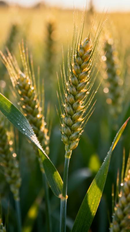 金穗迎晨光图片