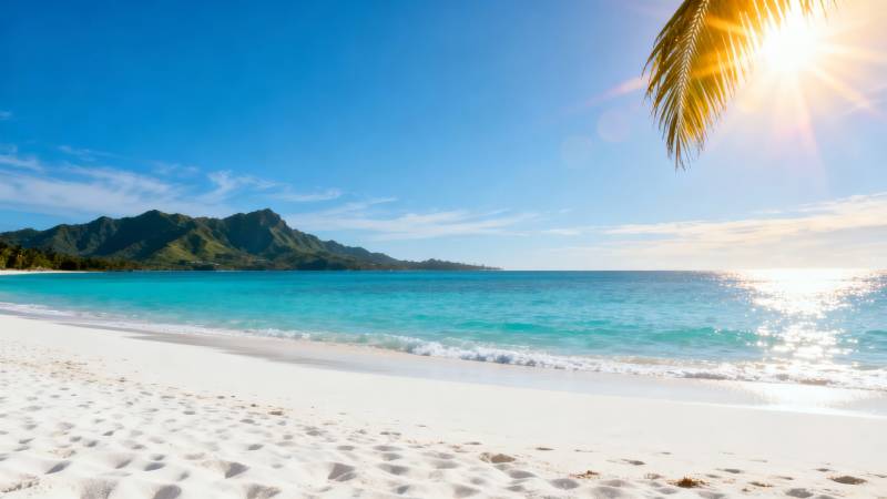 热带海滩风光图片