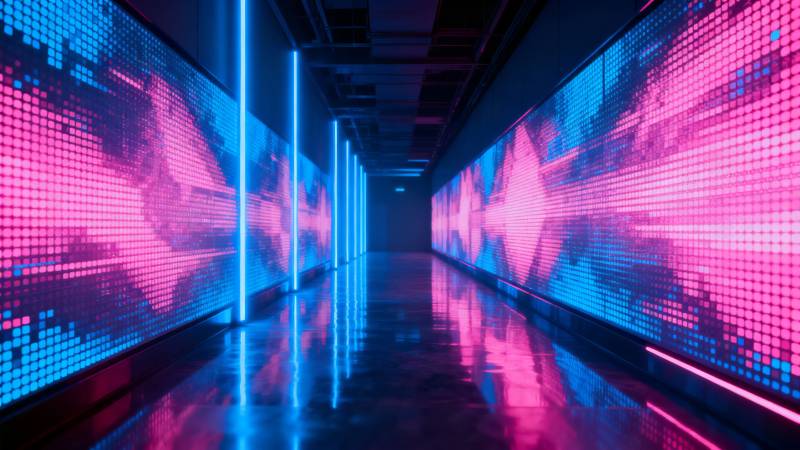 霓虹科技走廊图片