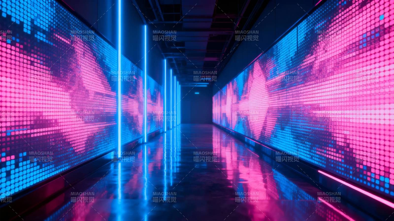 霓虹科技走廊图片