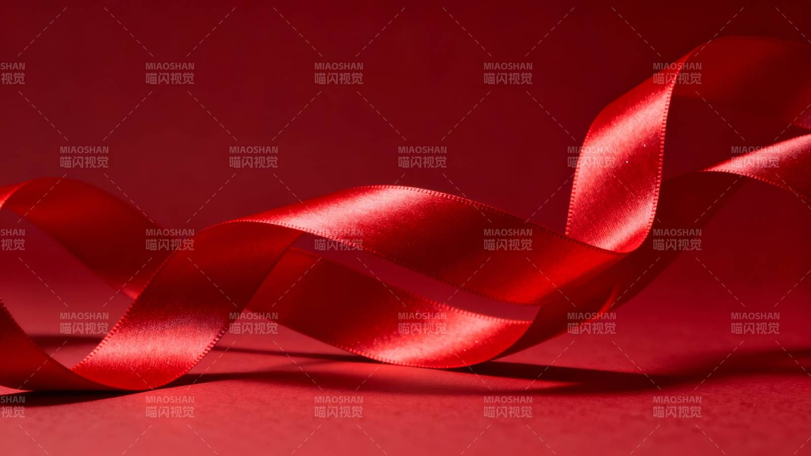 红丝带飘舞图片