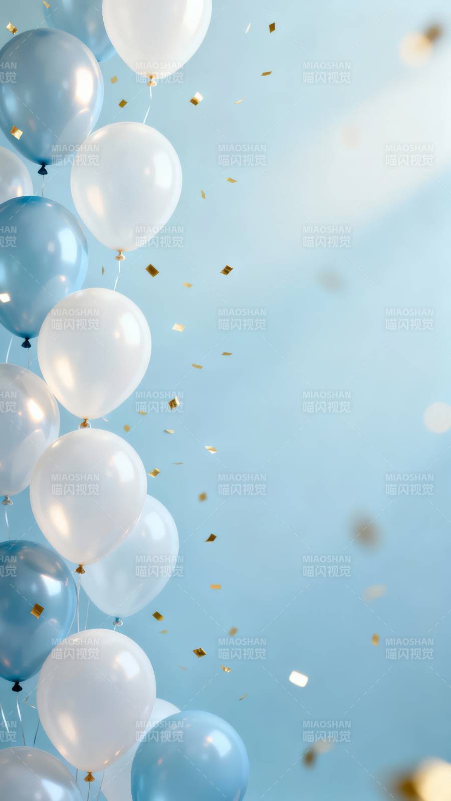 气球飘扬 金箔飞舞图片