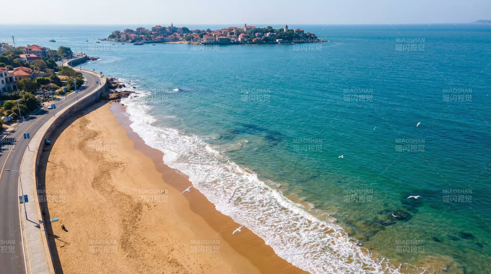 海滨风光 碧海金沙图片