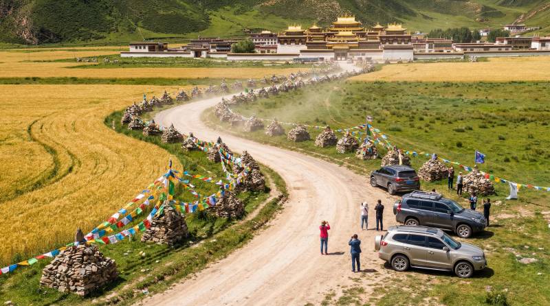 高原田园风光图片