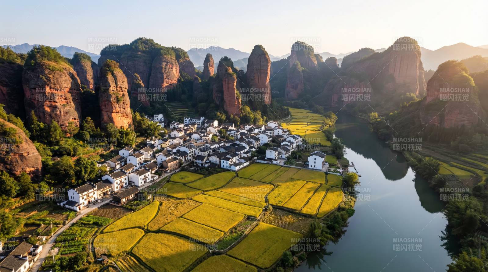 山水田园风光图片