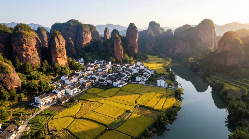 山水田园风光图片