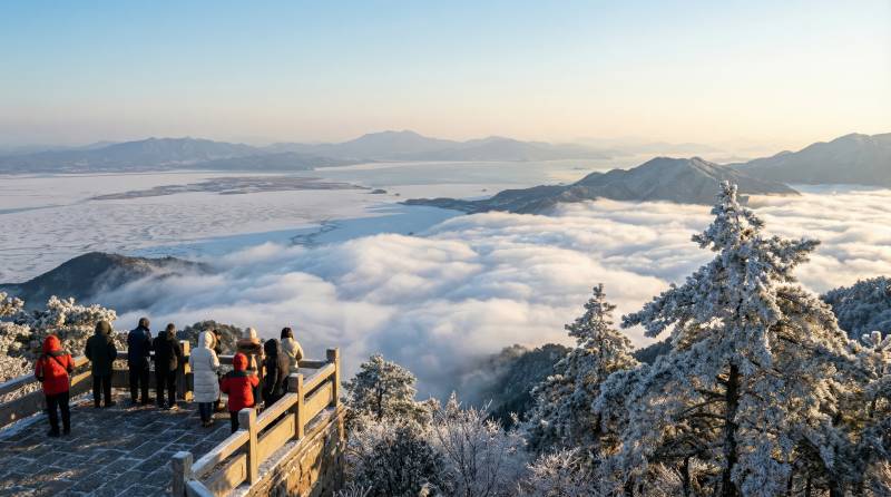 云海雪景观览图片