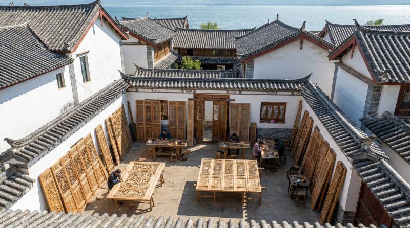 庭院深深古韵浓图片