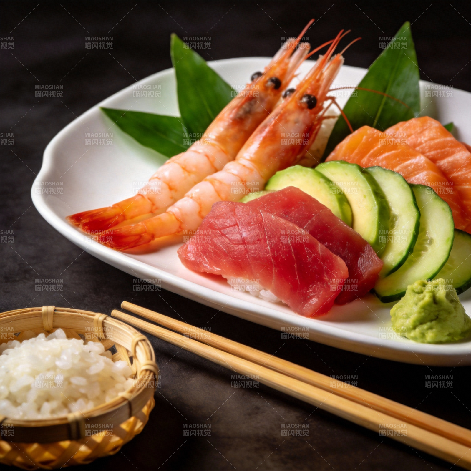 精致寿司拼盘图片