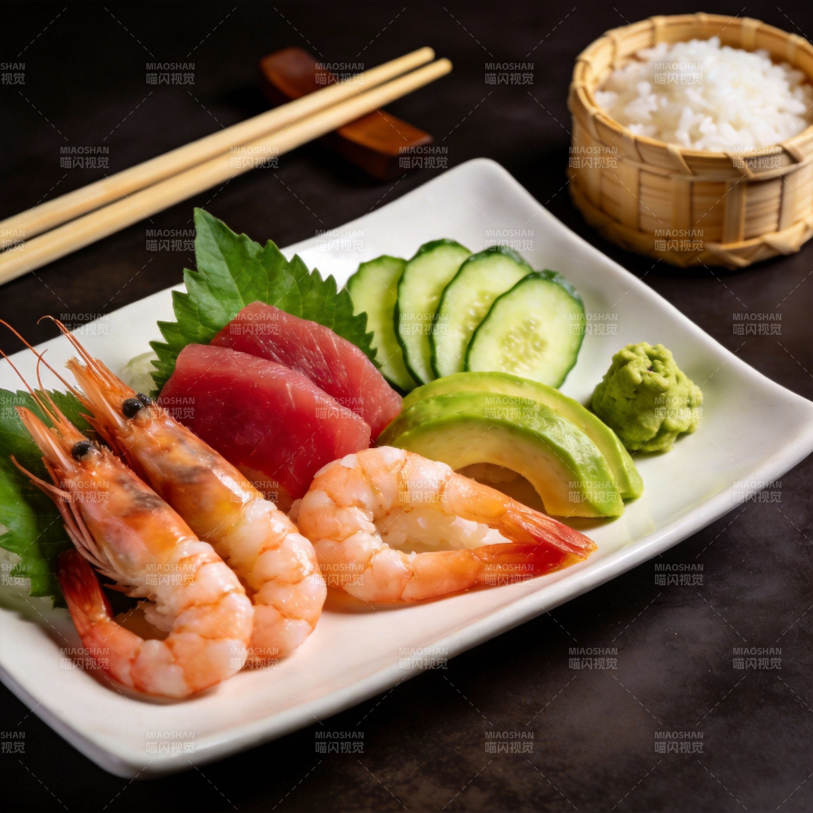 精致寿司拼盘图片