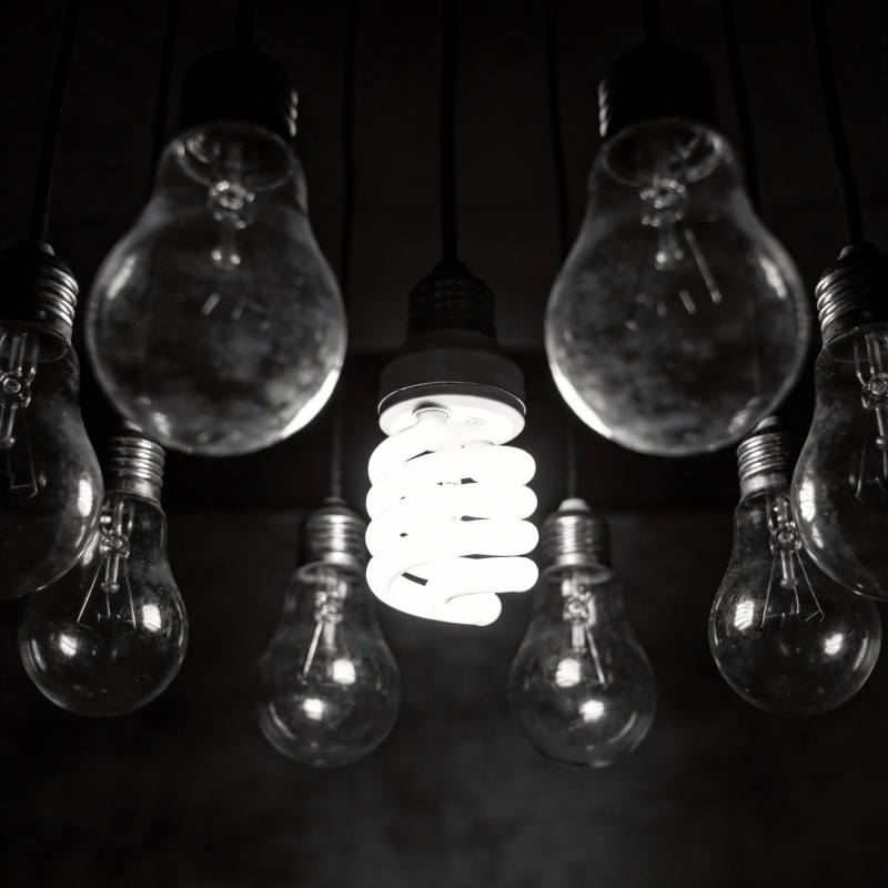 灯海中的唯一光图片