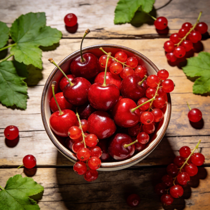 樱桃红果满碗香图片