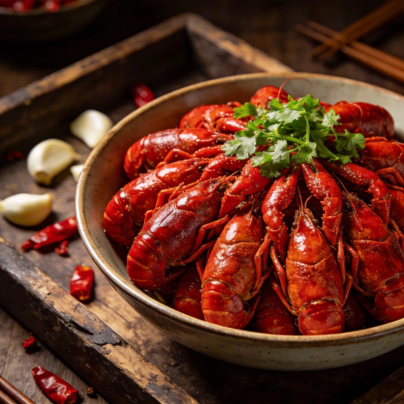 麻辣小龙虾盛宴图片