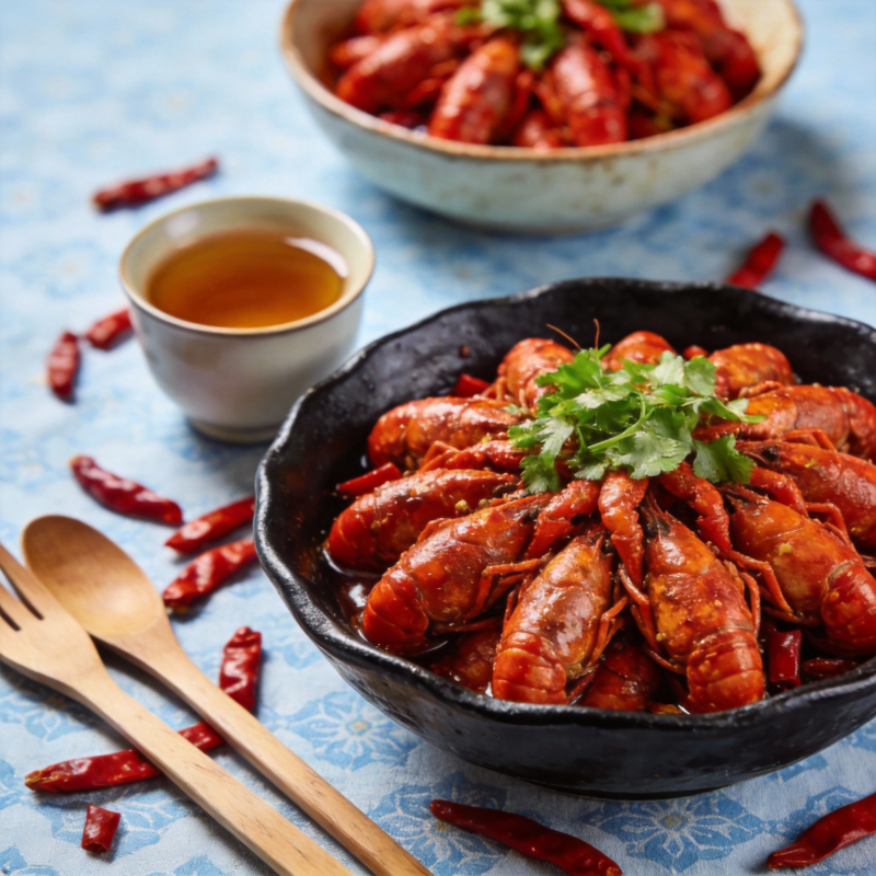 麻辣小龙虾盛宴图片