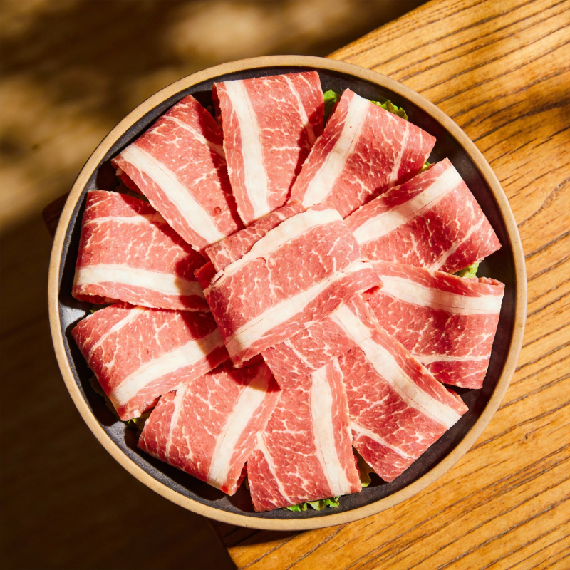 雪花牛肉片图片