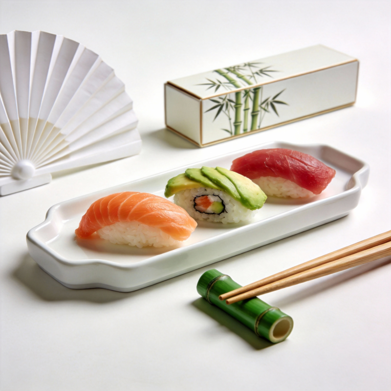 精致寿司摆盘图片