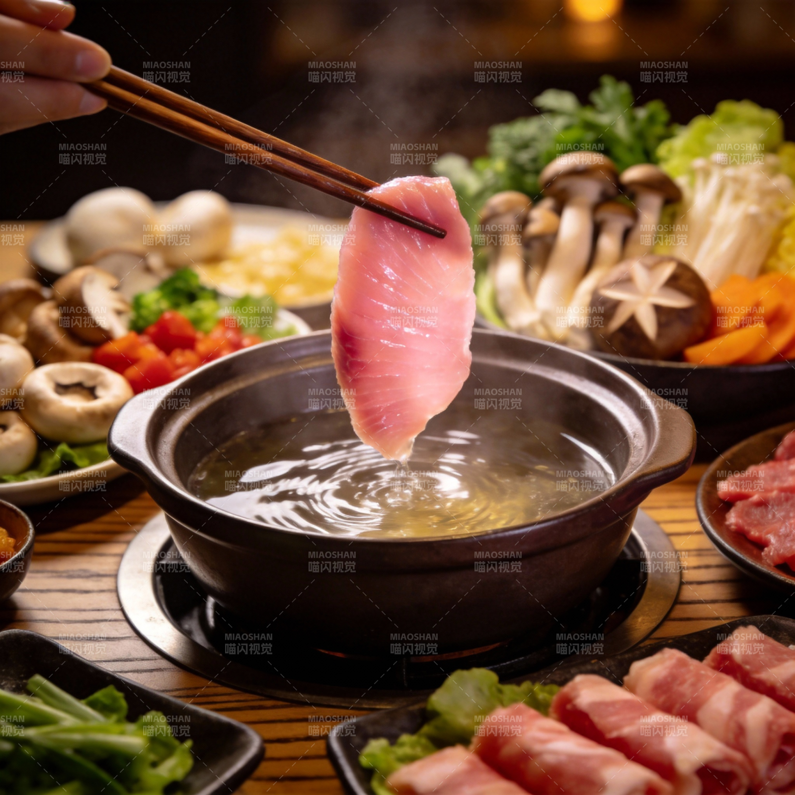 火锅鲜鱼片图片