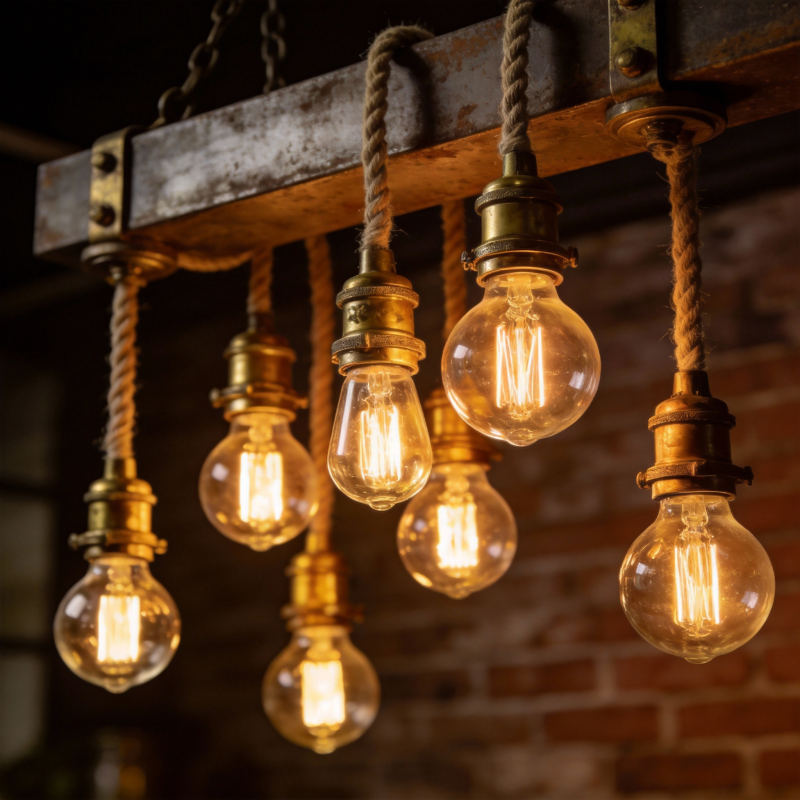 复古灯饰温暖光图片