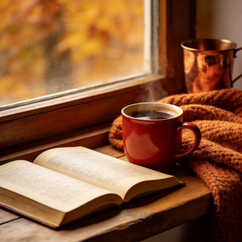 秋窗读书记图片