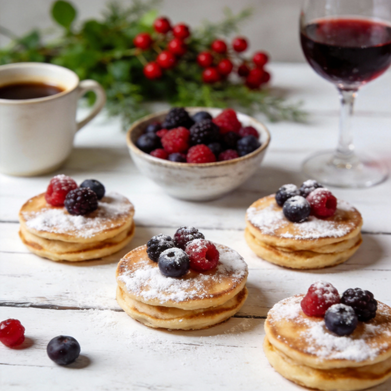 莓果小煎饼图片