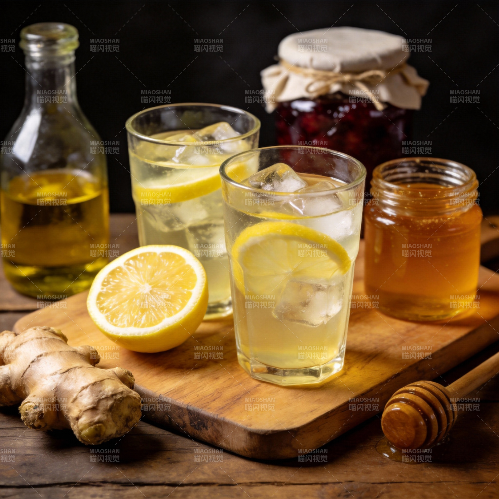 柠檬蜂蜜姜茶图片