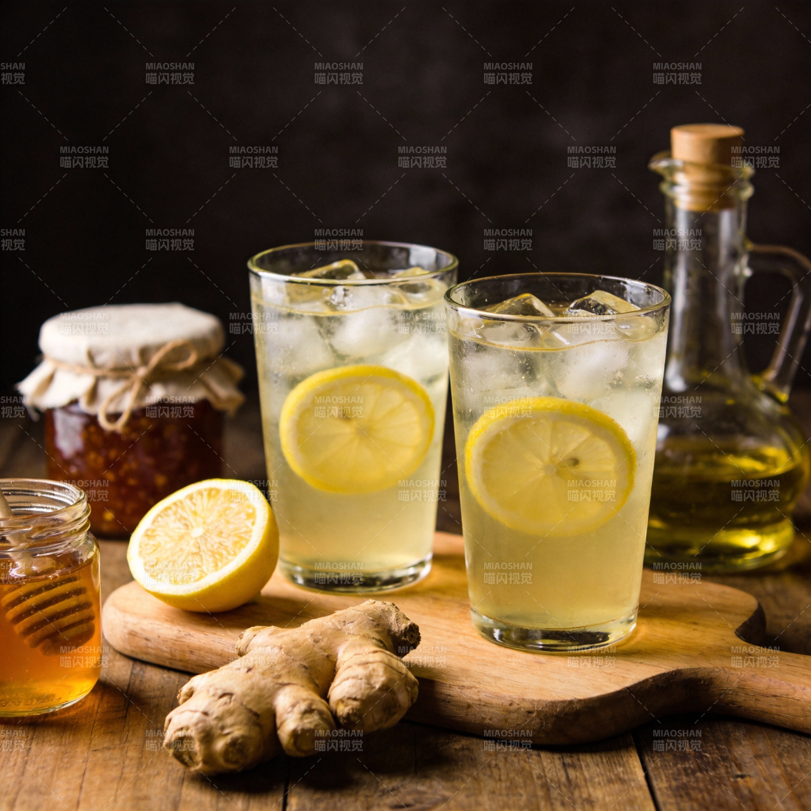 柠檬姜茶饮品图片