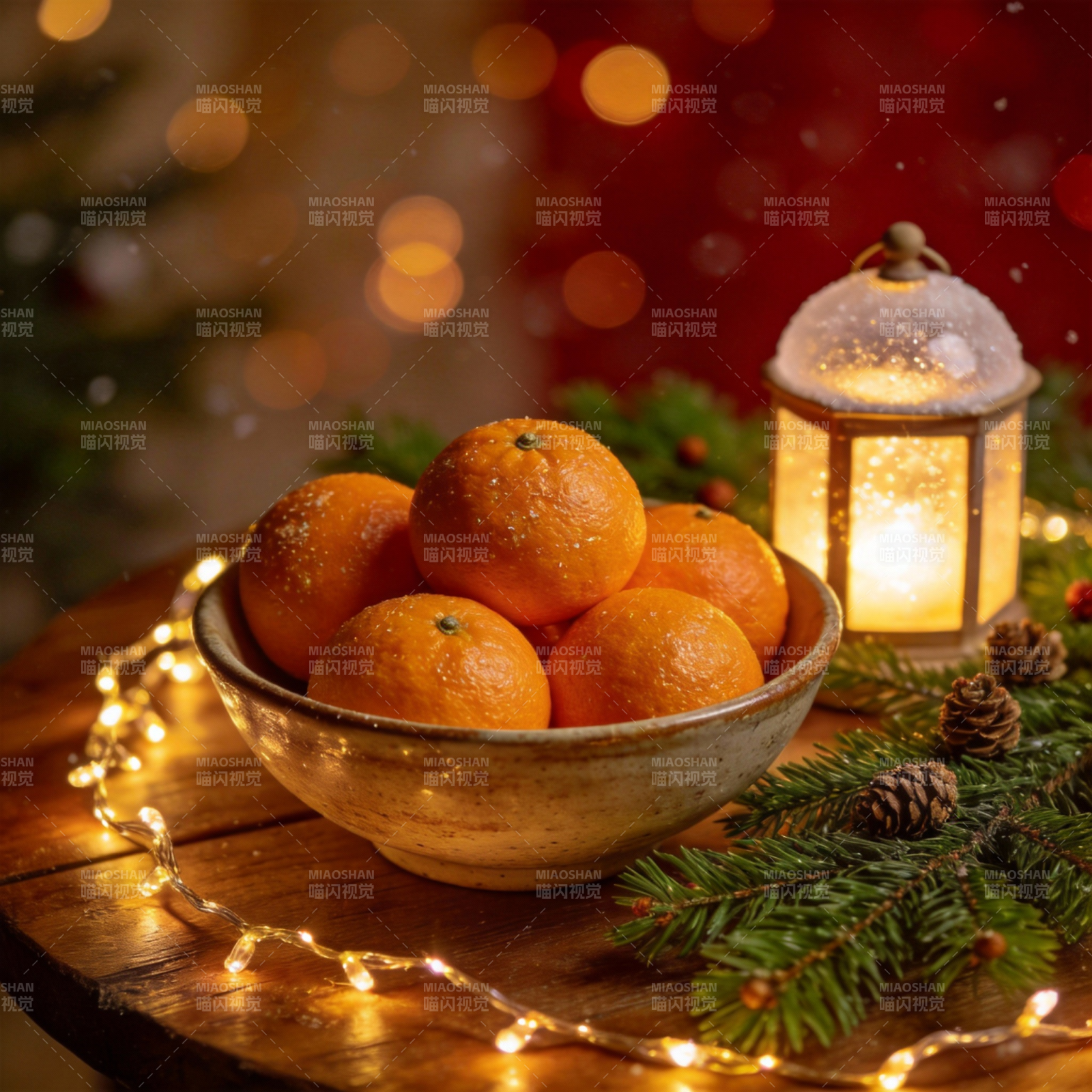 冬日暖光橙香图片