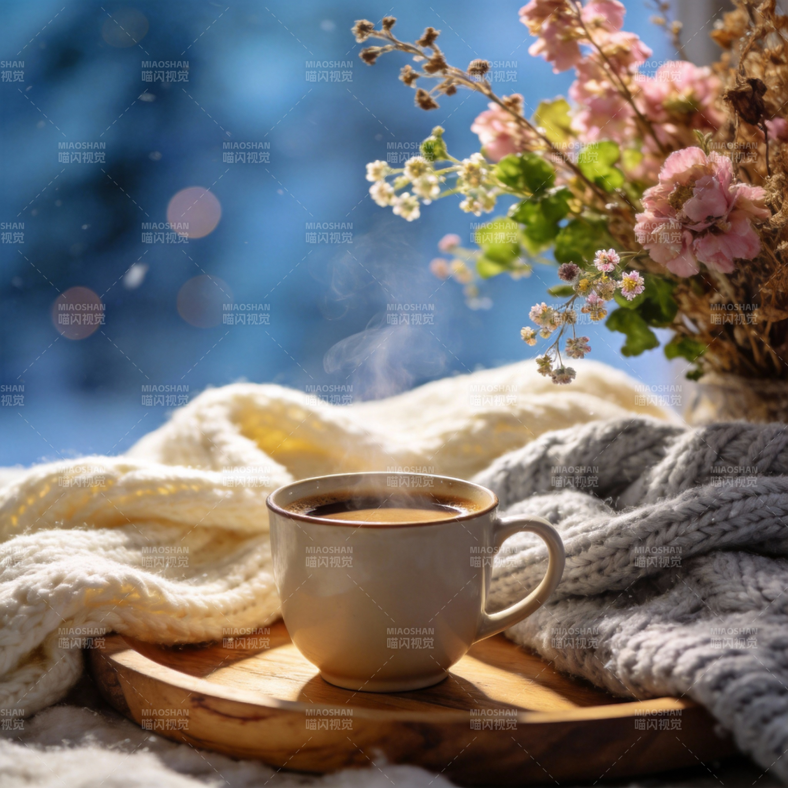 暖阳下的咖啡时光图片