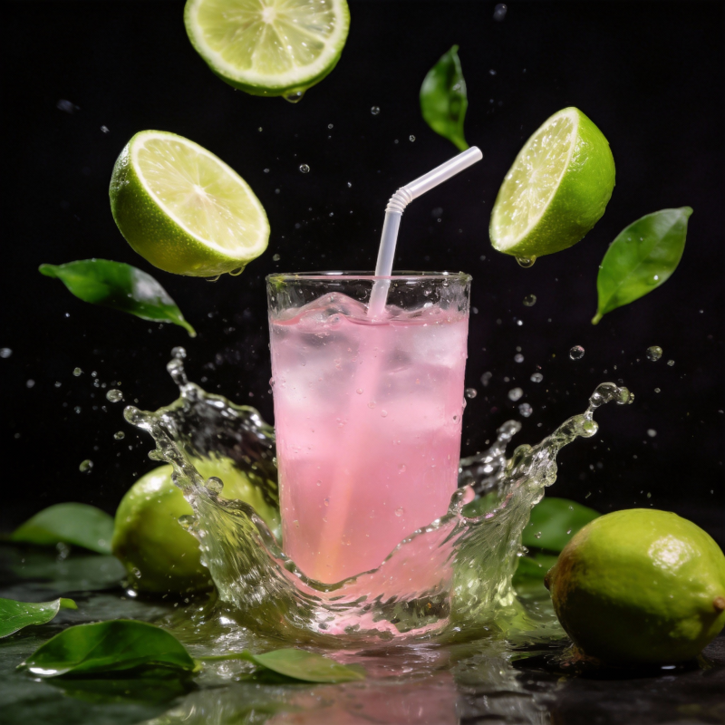 粉红柠檬饮品图片