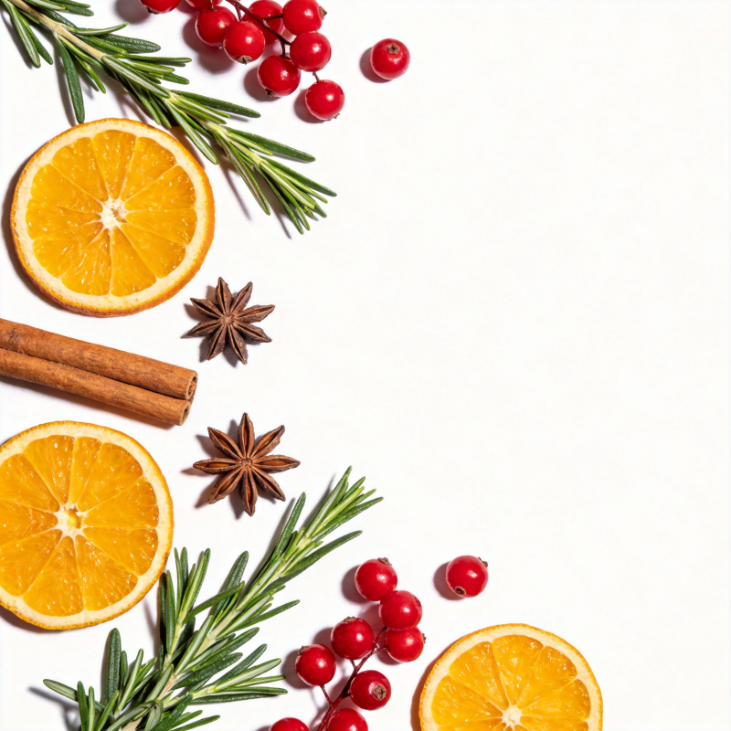 冬日香氛水果拼盘图片