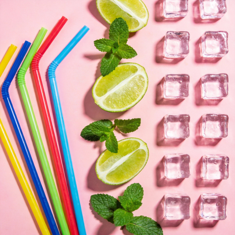 缤纷夏日饮品元素图片