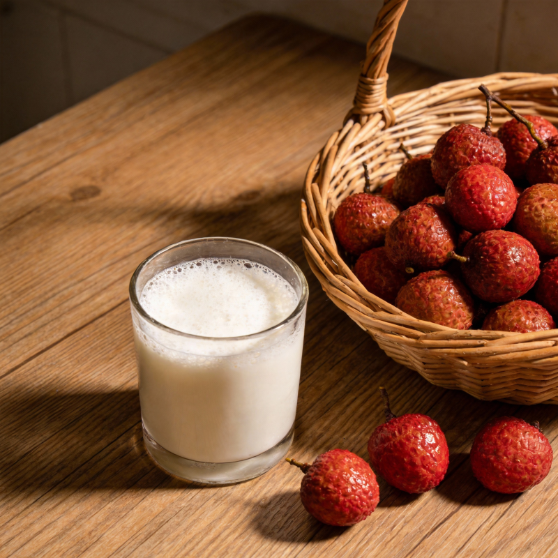 荔枝奶昔 清新美味图片