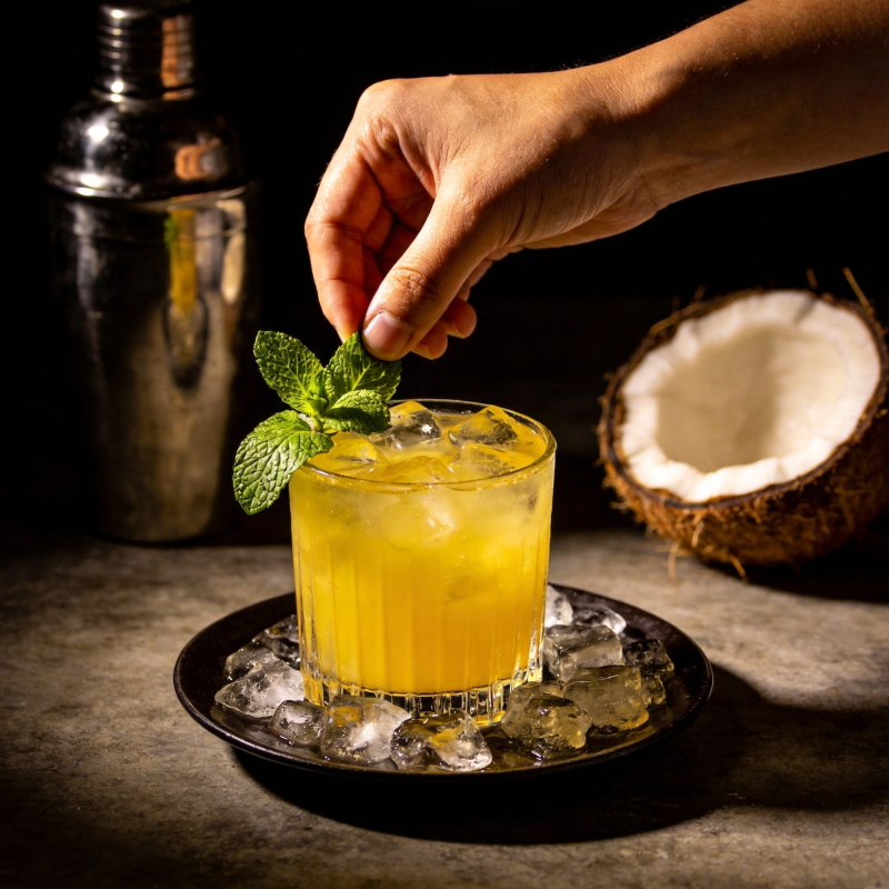 椰香薄荷鸡尾酒图片